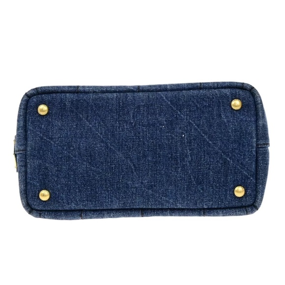 PRADA CANAPA DENIM SHOULDER BAG - Picture 6 of 12